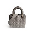 Christian Dior Lady Dior Quilted Lambskin Top Handle Bag